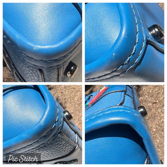 RARE $695 COACH Swagger 27 embellished Canyon Quilt leather w/COA & Dustbag - Picture 16 of 17